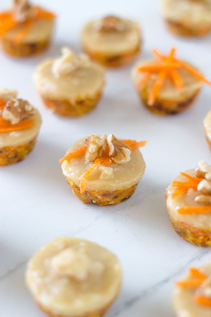 Raw Mini Carrot Cake Bites - Becomingness